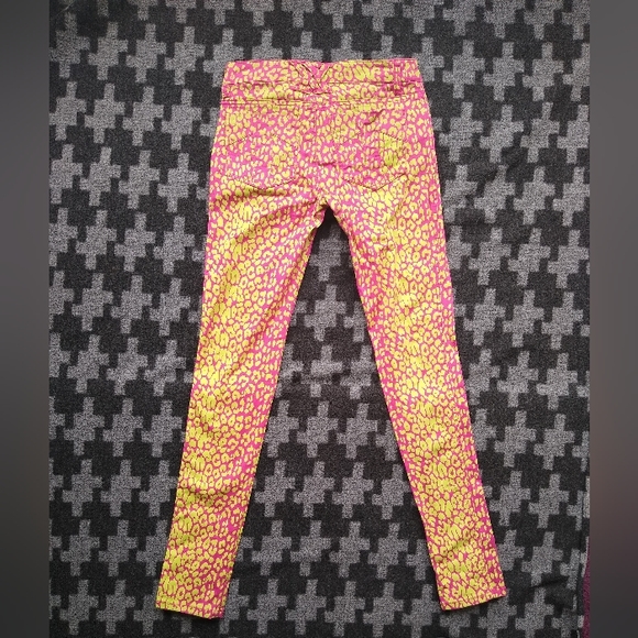 TRIPP NYC Hot Pink Leopard Print jeans sz 3 animal print - Picture 3 of 3